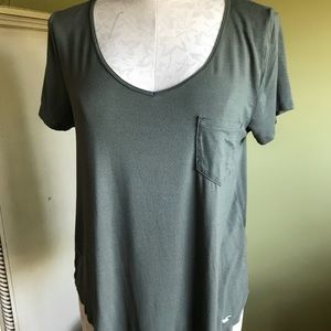 Hollister green cotton t-shirt